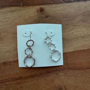 Target Silver Triple Hoop Earrings